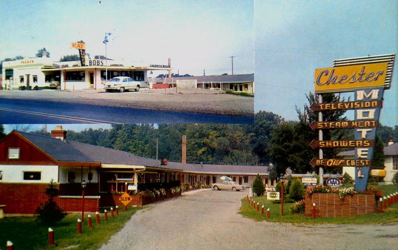 Chester Motel (Econolodge) - Old Postcard Shots (newer photo)